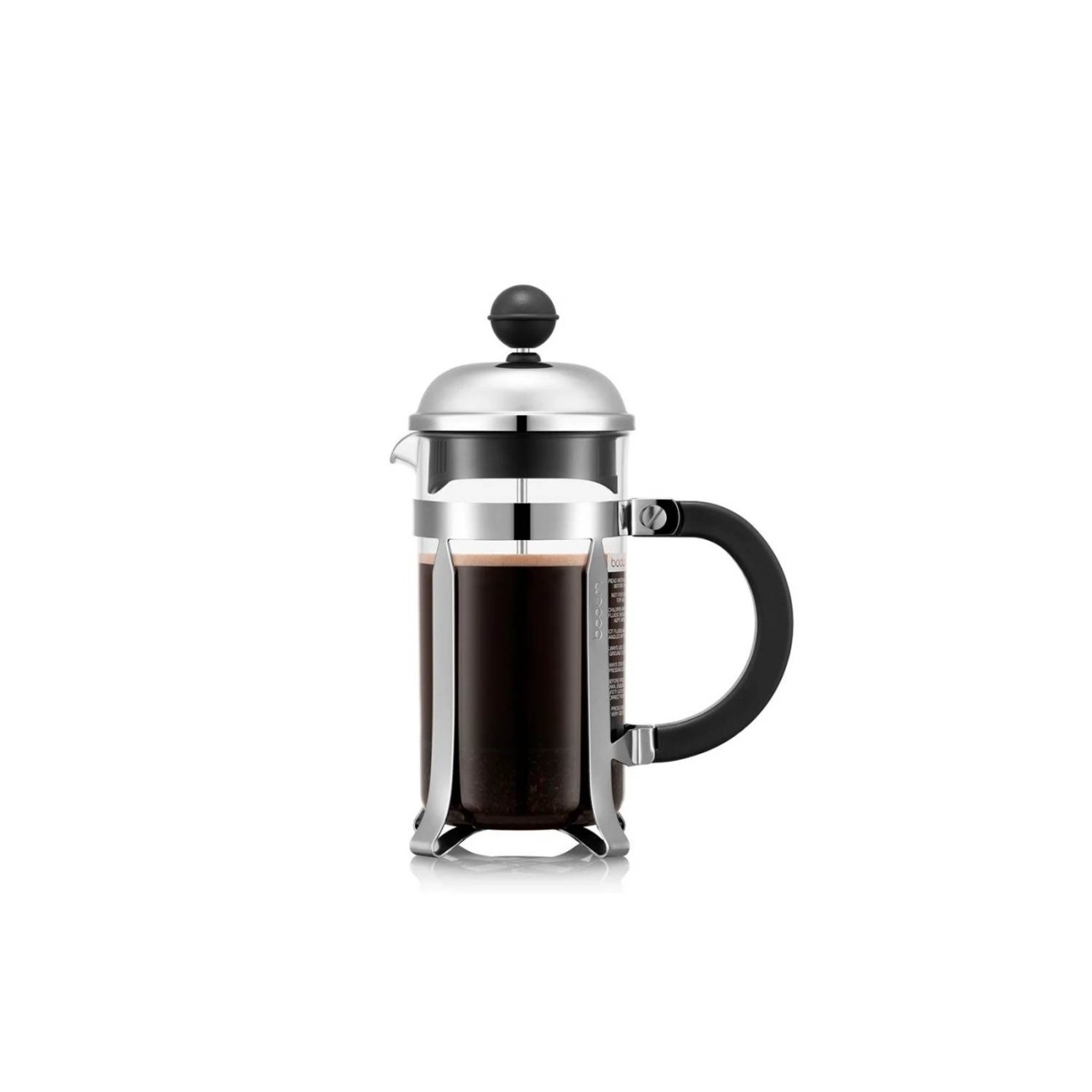 Bodum Καφετιέρα γαλλικού καφέ 3 φλ. 350ml Chrome  σειρά σειρά Chambord Καφές/Τσάι
