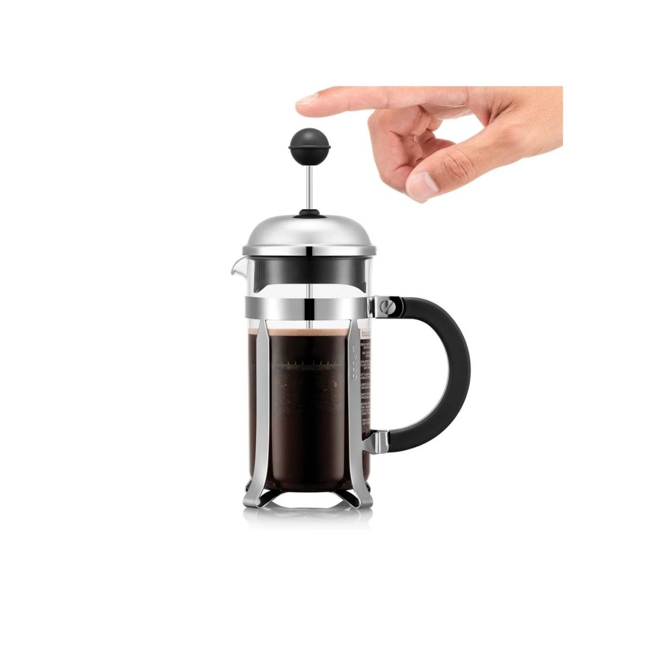 Bodum Καφετιέρα γαλλικού καφέ 3 φλ. 350ml Chrome  σειρά σειρά Chambord Καφές/Τσάι