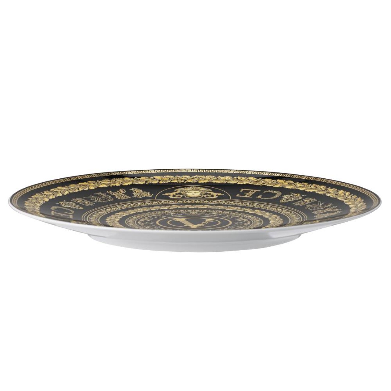 Rosenthal/Versace Πιατέλλα μαύρη 33εκ. (και τοίχου) σειρά Virtus Gala Virtus Gala by Rosenthal/ Versace