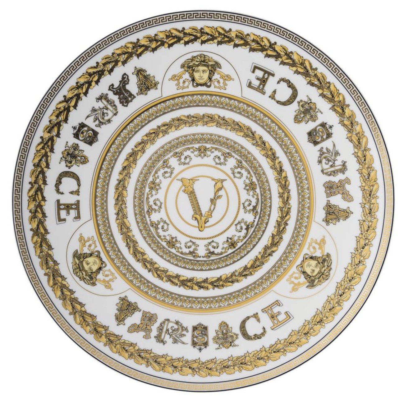 Rosenthal/Versace Πιατέλλα λευκό 33εκ. (και τοίχου) σειρά Virtus Gala Virtus Gala by Rosenthal/ Versace