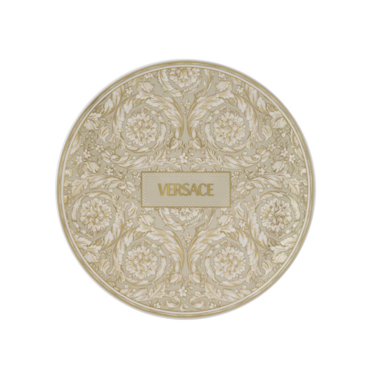 Rosenthal/Versace Πιατέλλα στρογγυλή 33 εκ. σειρά Barocco Beige 