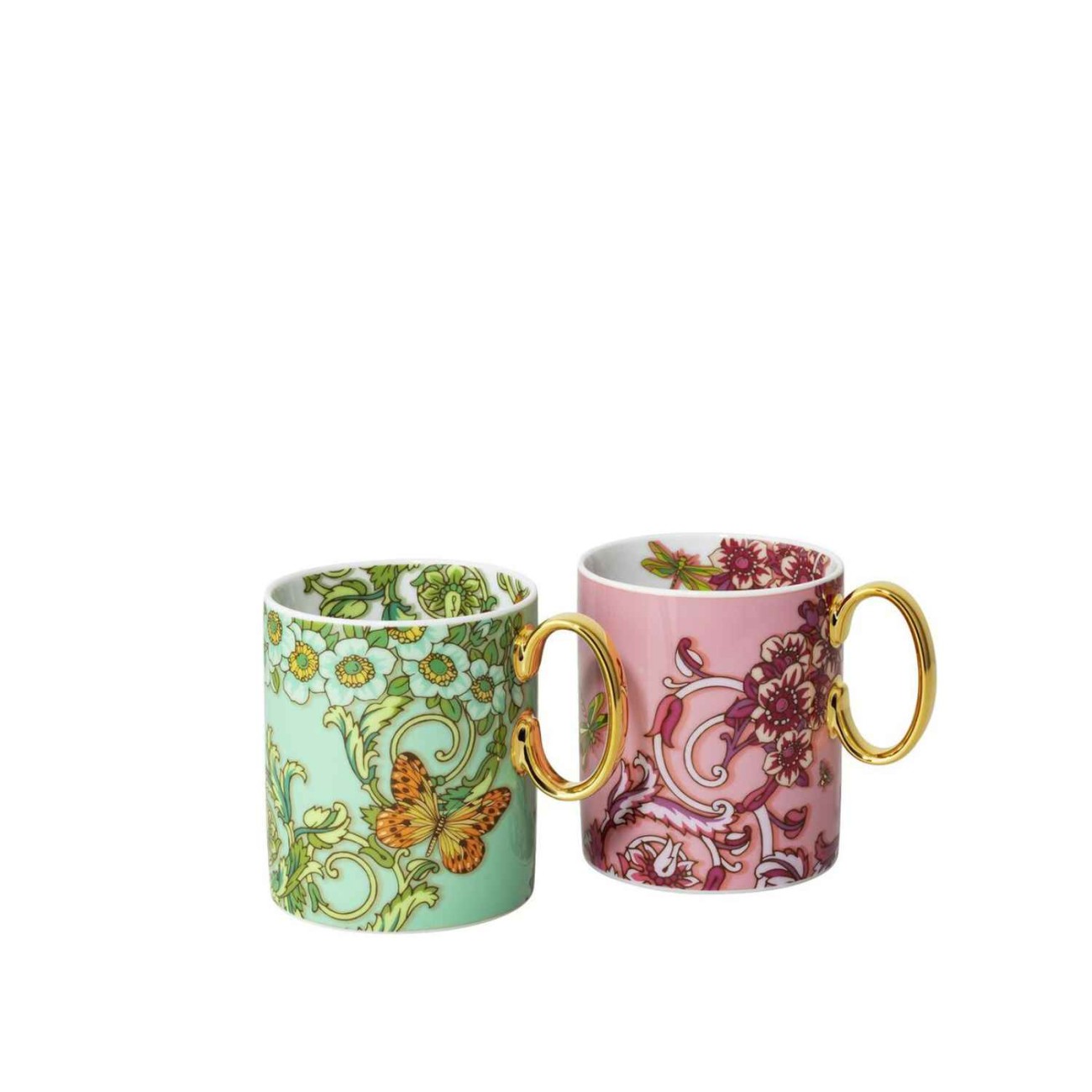Rosenthal/Versace Σετ 2 τεμ. κούπες 0,30 λτ. Pink Green 30 Years σειρά Le Jardin De Versace Le Jardin by Rosenthal/Versace