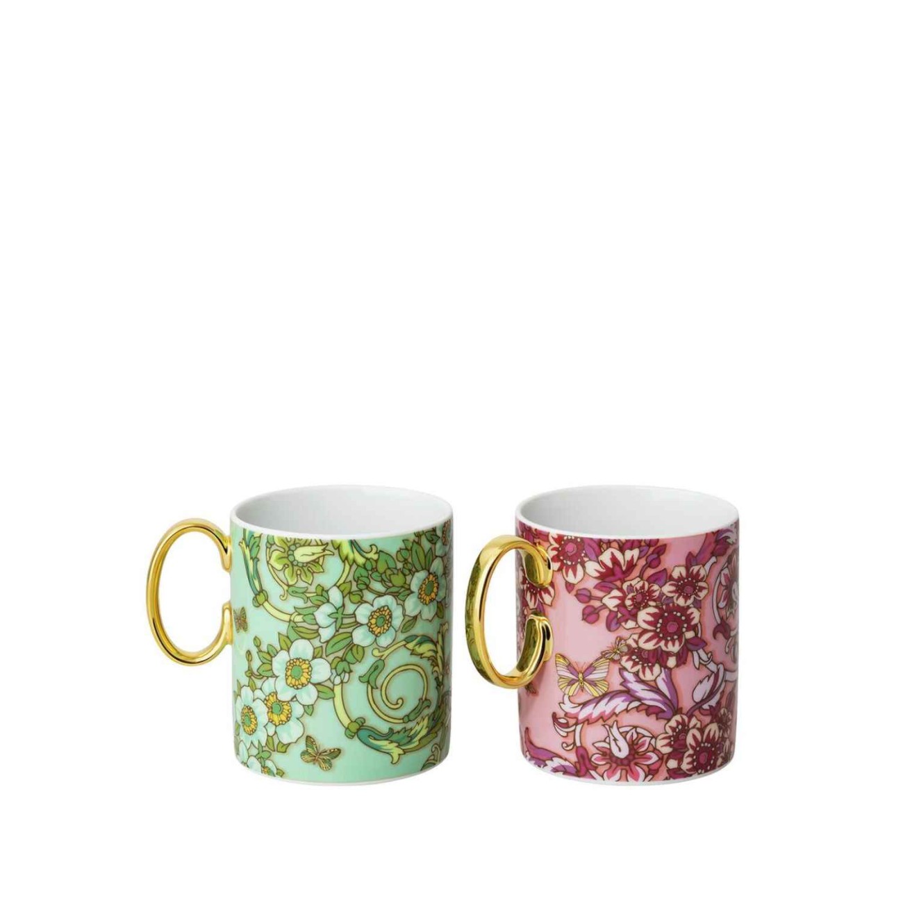 Rosenthal/Versace Σετ 2 τεμ. κούπες 0,30 λτ. Pink Green 30 Years σειρά Le Jardin De Versace Le Jardin by Rosenthal/Versace