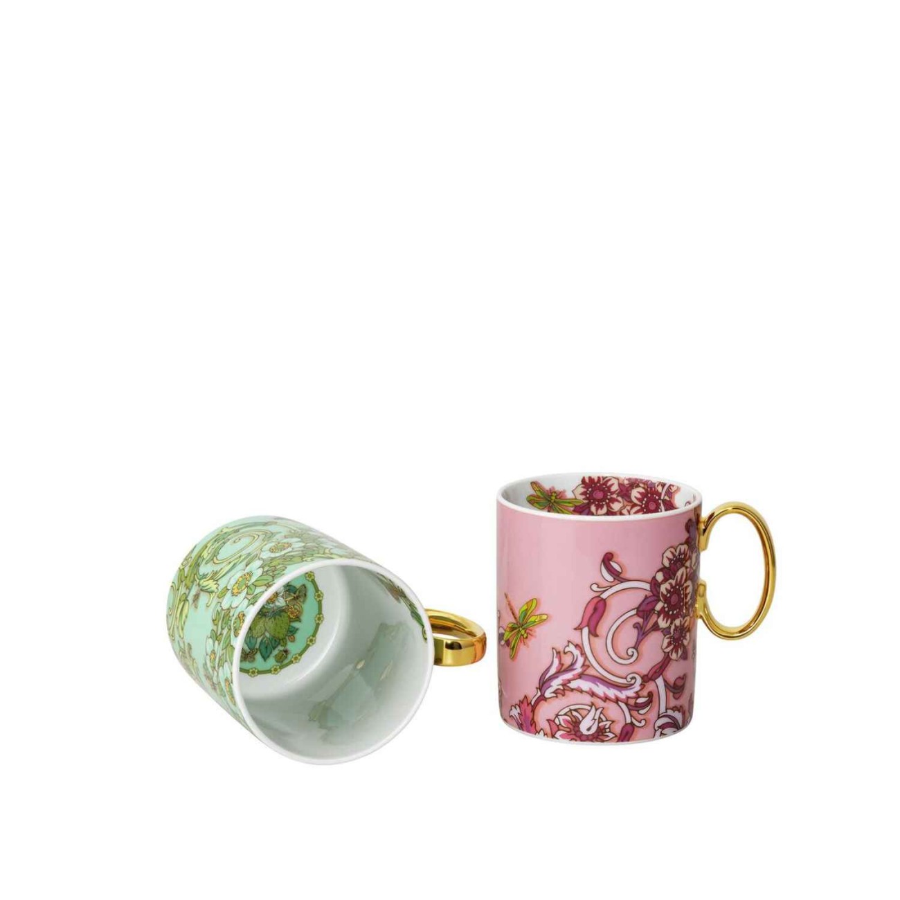Rosenthal/Versace Σετ 2 τεμ. κούπες 0,30 λτ. Pink Green 30 Years σειρά Le Jardin De Versace Le Jardin by Rosenthal/Versace