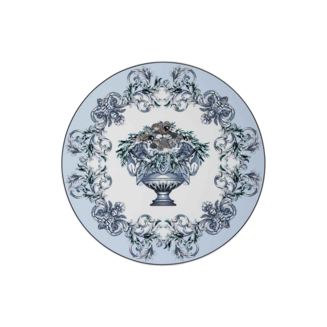 Versace Πιατέλα Φ 33 εκ. σειρά La Coupe Des Dieux Holiday Χριστουγεννιάτικα
