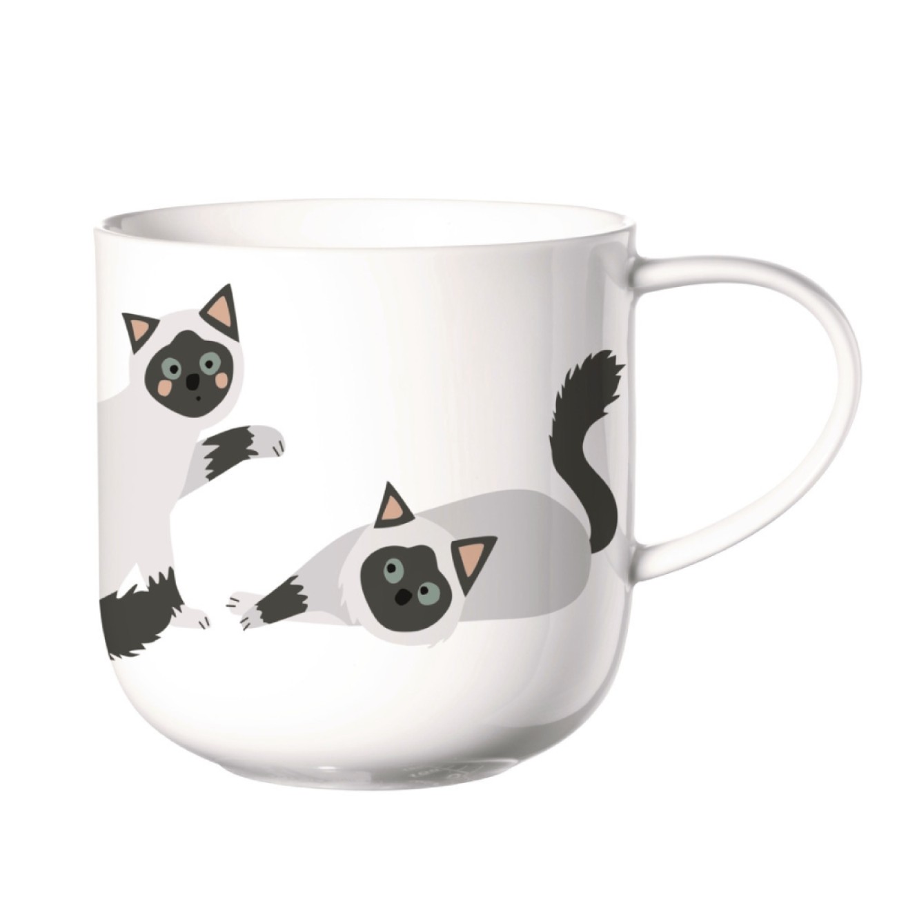 ASA Selection Κούπα 400ml birma σειρά Coppa Cats & Dogs Καφές/ Τσάι