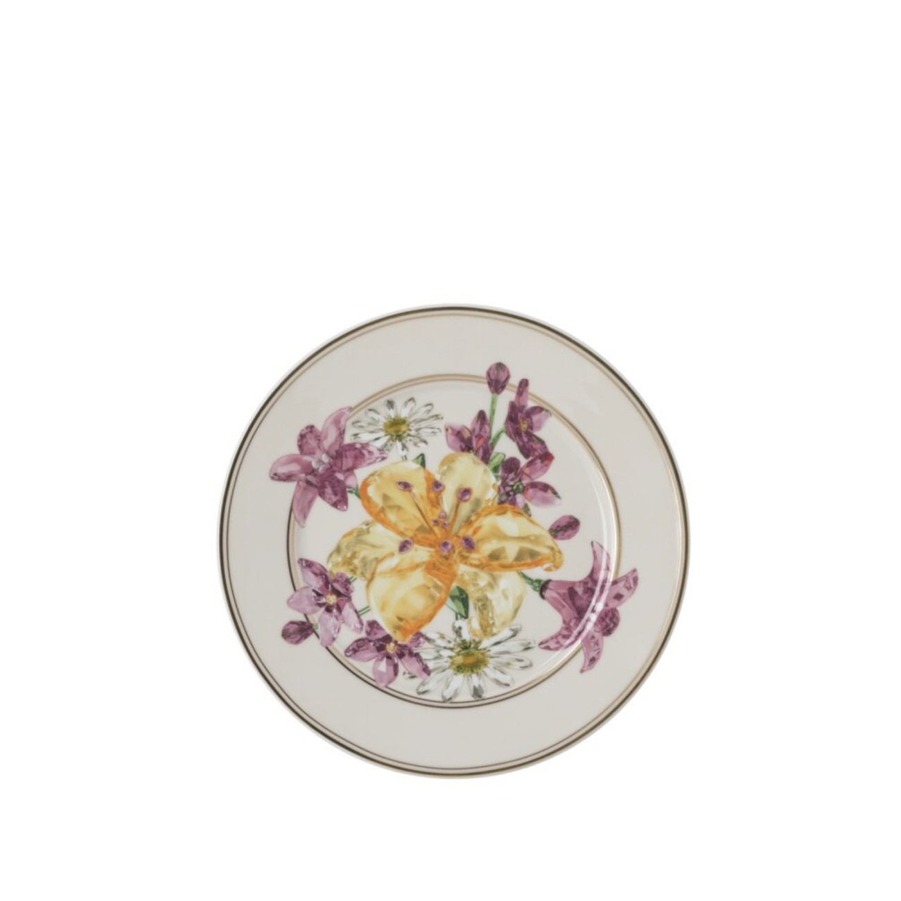 Rosenthal/Swarovski Πιάτο γλυκού 18 εκ. Bouquet σειρά Idyllia Πιάτα φρούτου/γλυκού