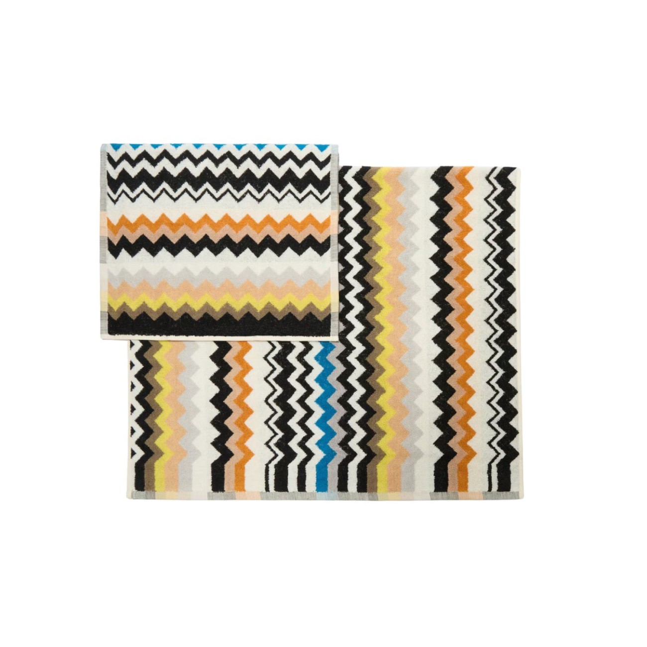 Missoni Σετ 2 τεμ. πετσέτες black multicolor σειρά Best Νέα Είδη