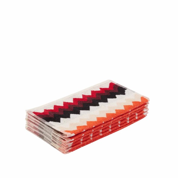Missoni Σετ 6 τεμ. πετσέτες χεριών σε κουτί red multicolor σειρά Best Missoni Σετ 6 τεμ. πετσέτες χεριών σε κουτί red multicolor σειρά Best