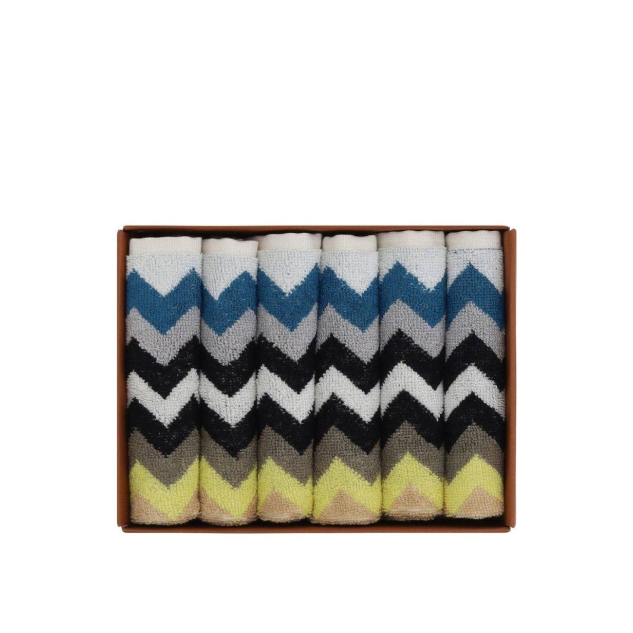 Missoni Σετ 6 τεμ. πετσέτες χεριών σε κουτί σειρά Best Missoni Λευκά Είδη