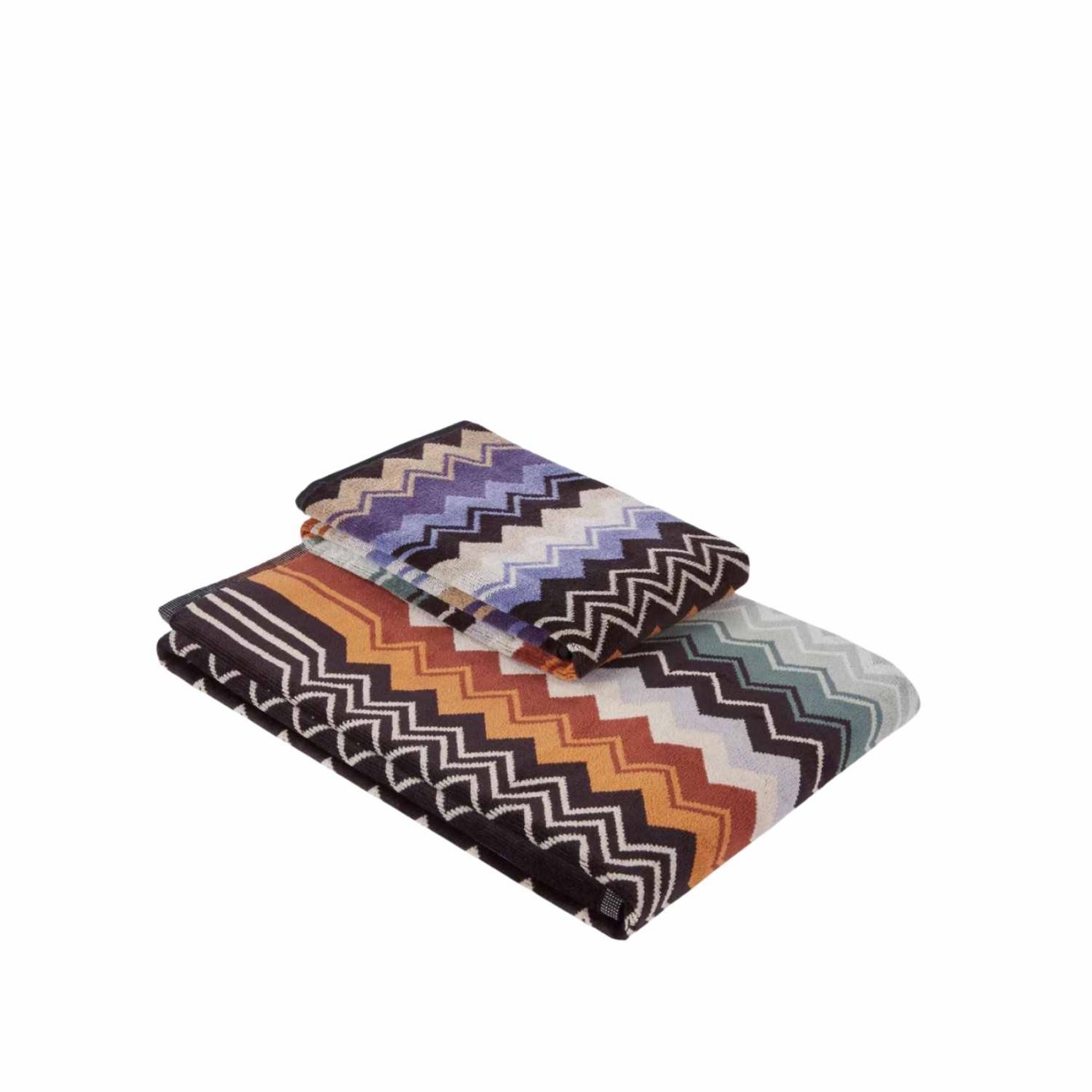 Missoni Σετ 2 τεμ. πετσέτες black multicolor σειρά Giacomo Πετσέτες