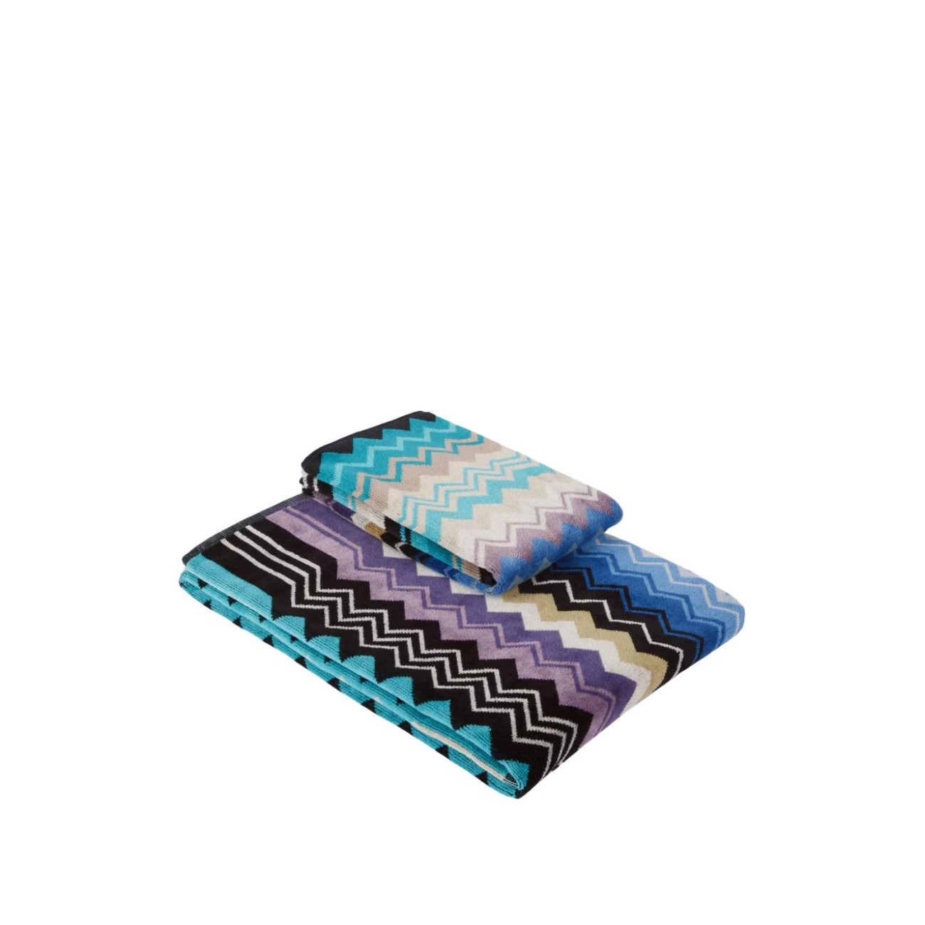 Missoni Σετ 2 τεμ. πετσέτες τυρκουάζ σειρά Giacomo Πετσέτες