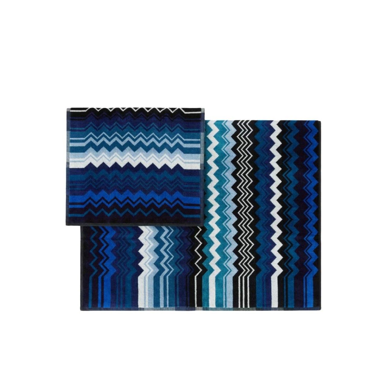 Missoni Σετ 2 τεμ. Πετσέτες blue multicolor σειρά Giacomo Πετσέτες