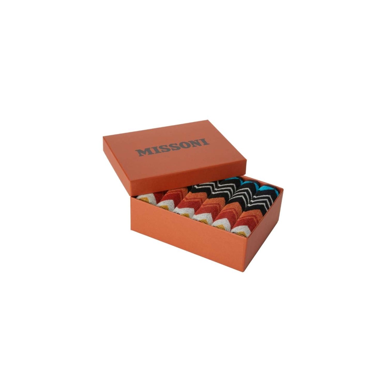 Missoni Σετ 6 τεμ. πετσέτες χεριών σε κουτί multicolor σειρά Giacomo Πετσέτες