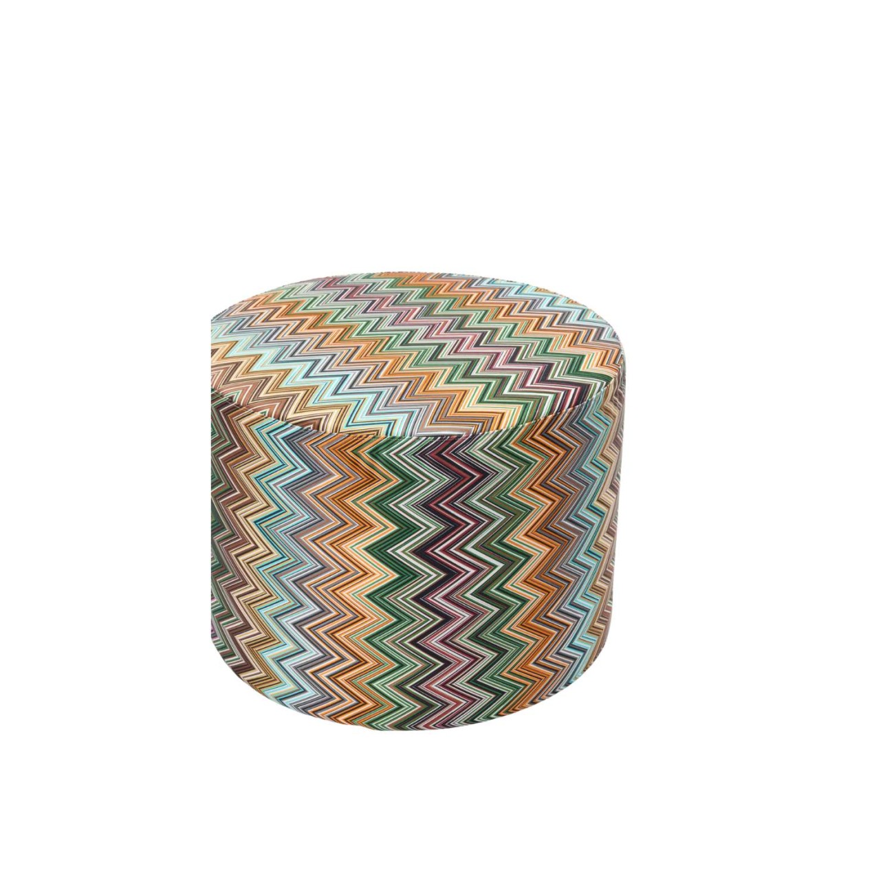 Missoni Πουφ 40x30εκ orange multicolor σειρά Jarris Σκαμπό