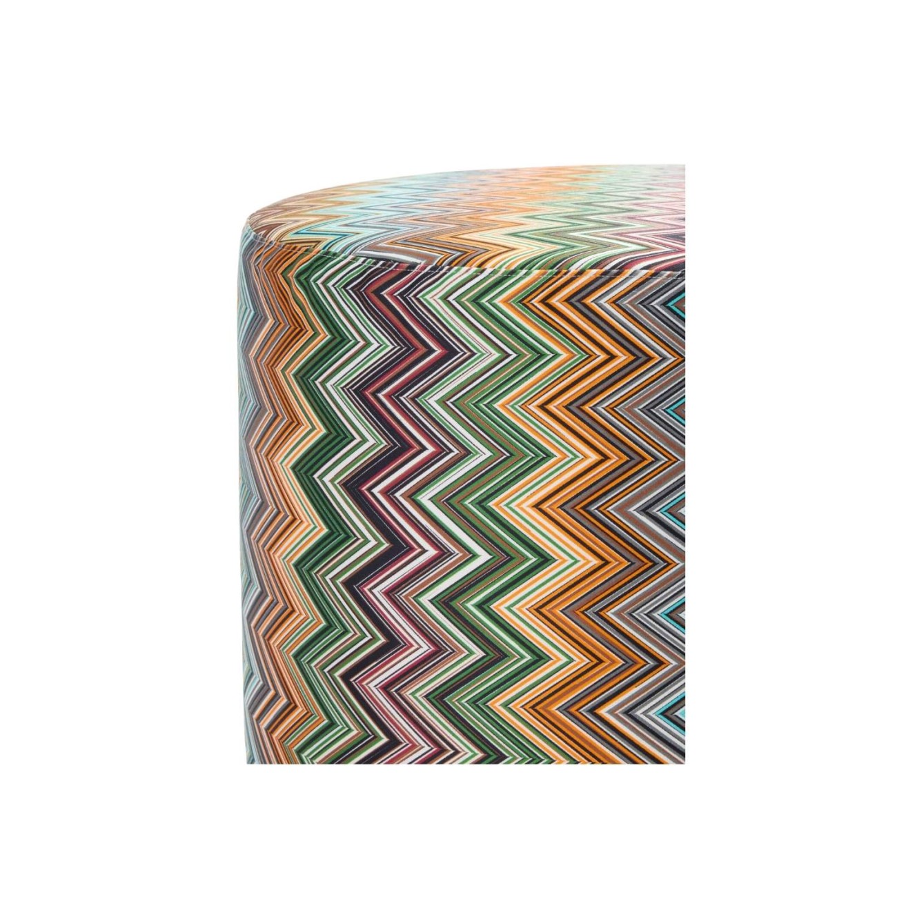 Missoni Πουφ 40x30εκ orange multicolor σειρά Jarris Σκαμπό