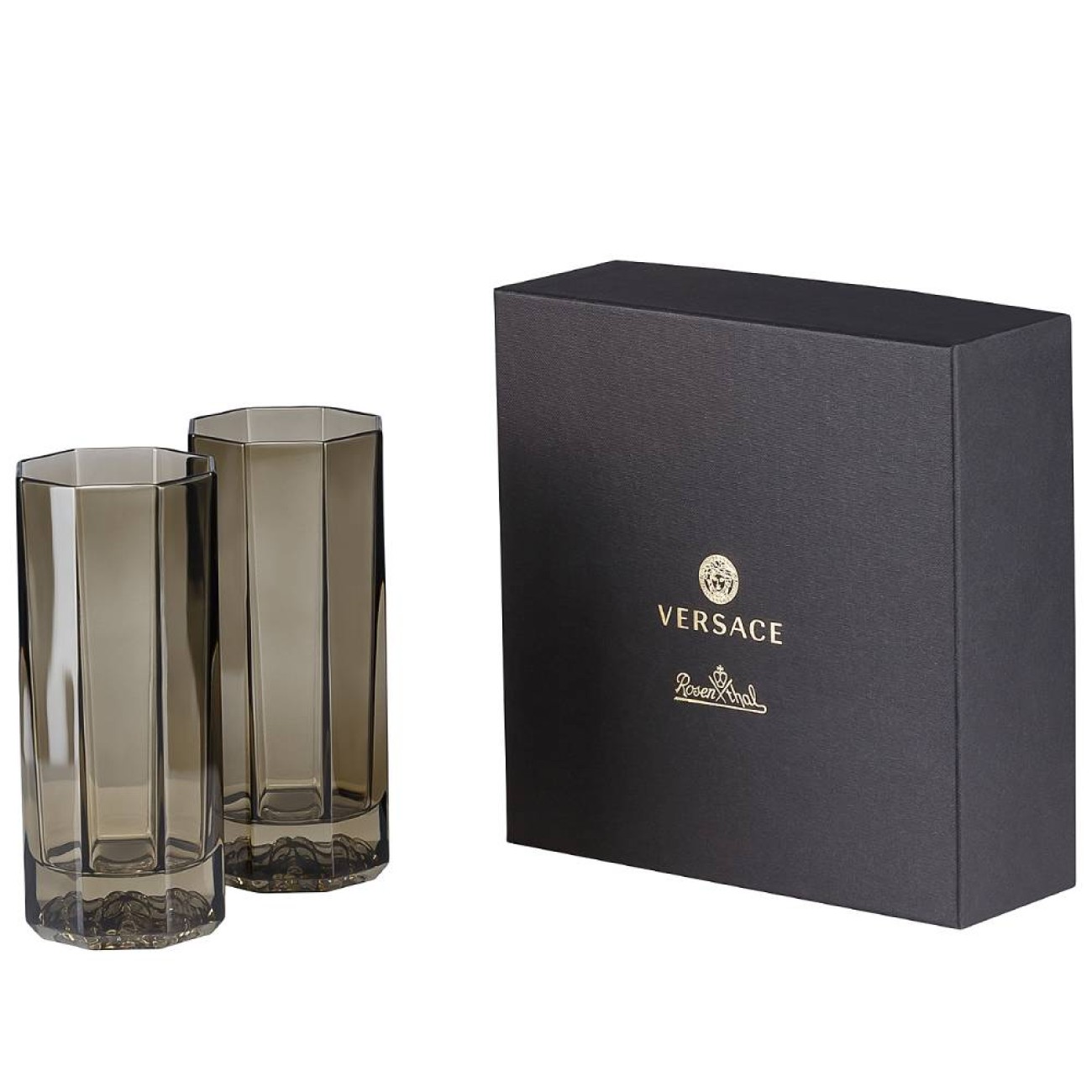 Rosenthal/Versace Σετ 2 τεμ. ποτήρι αναψυκτικού 250cc σειρά Medusa Lumiere Haze Medusa Lumière by Rosenthal/ Versace