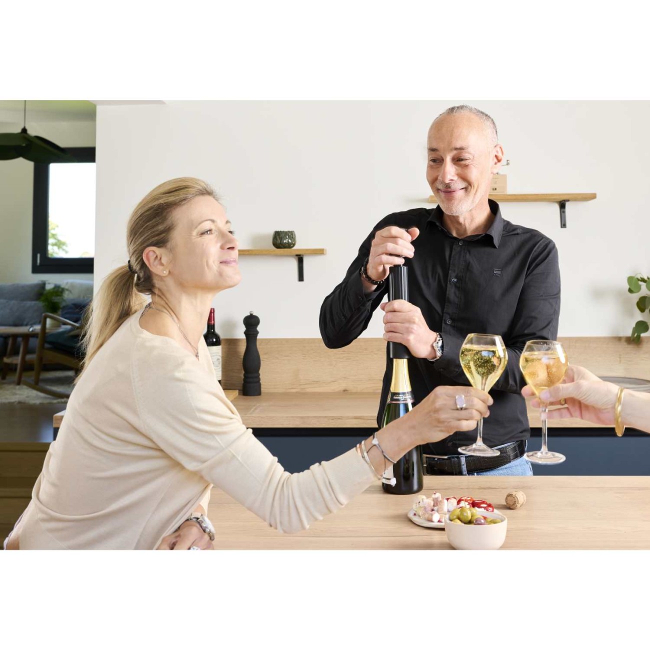 Peugeot Αντλία κρασιού & σαμπάνιας 20 εκ. Black/ABS manual σειρά Preserve Αξεσουάρ Κρασιού/ Μπαρ