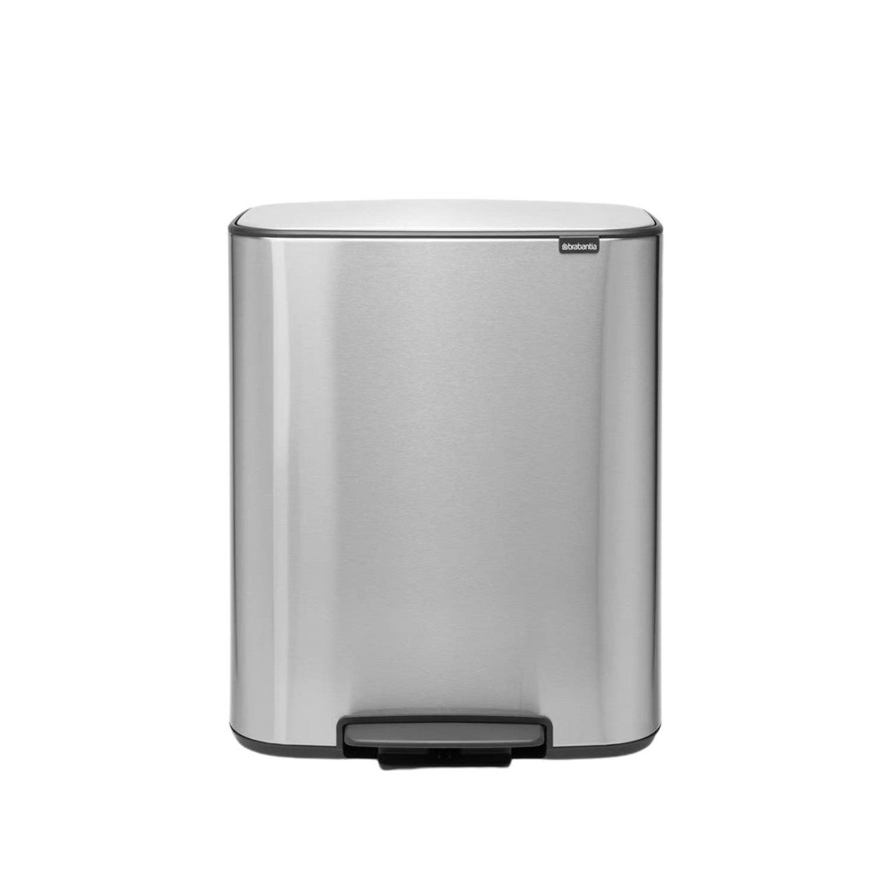 Brabantia Κάδος Απορριμμάτων 60 lt Matt Steel Fingerproof σειρά BO PEDAL Κάδοι Κουζίνας