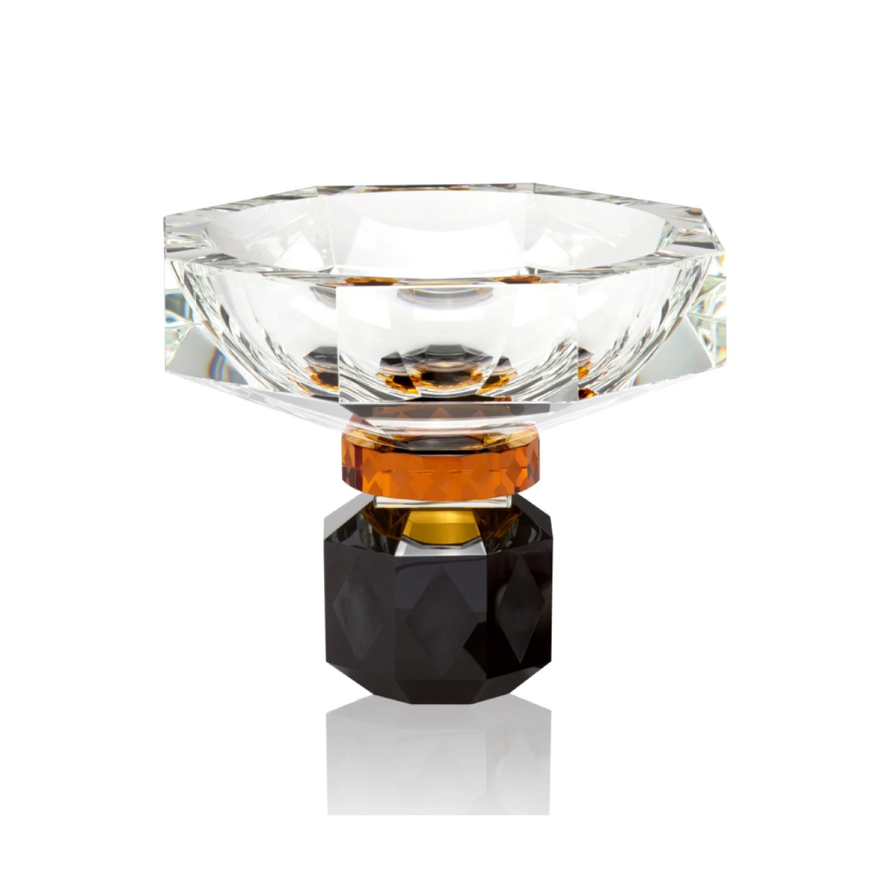 Reflections Copenhagen Κρυστάλλινο Μπωλ 22εκ. Arizona Amber  Κρυστάλλινα Είδη Reflections Copenhagen