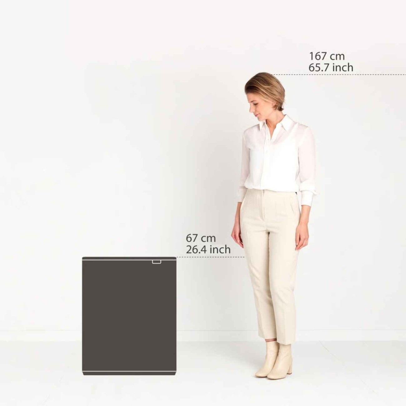 Brabantia Δοχείο απορριμμάτων 2x30 λτ. Platinum σειρά Bo Touch Bin Κάδοι Κουζίνας