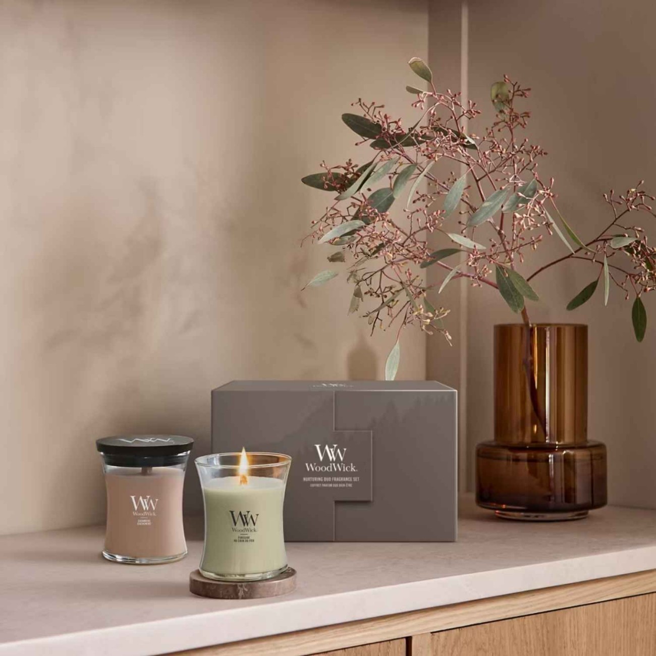 WoodWick Gifset με 2 Αρωματικά medium κεριά (275γρ) Αρωματικα Κεριά