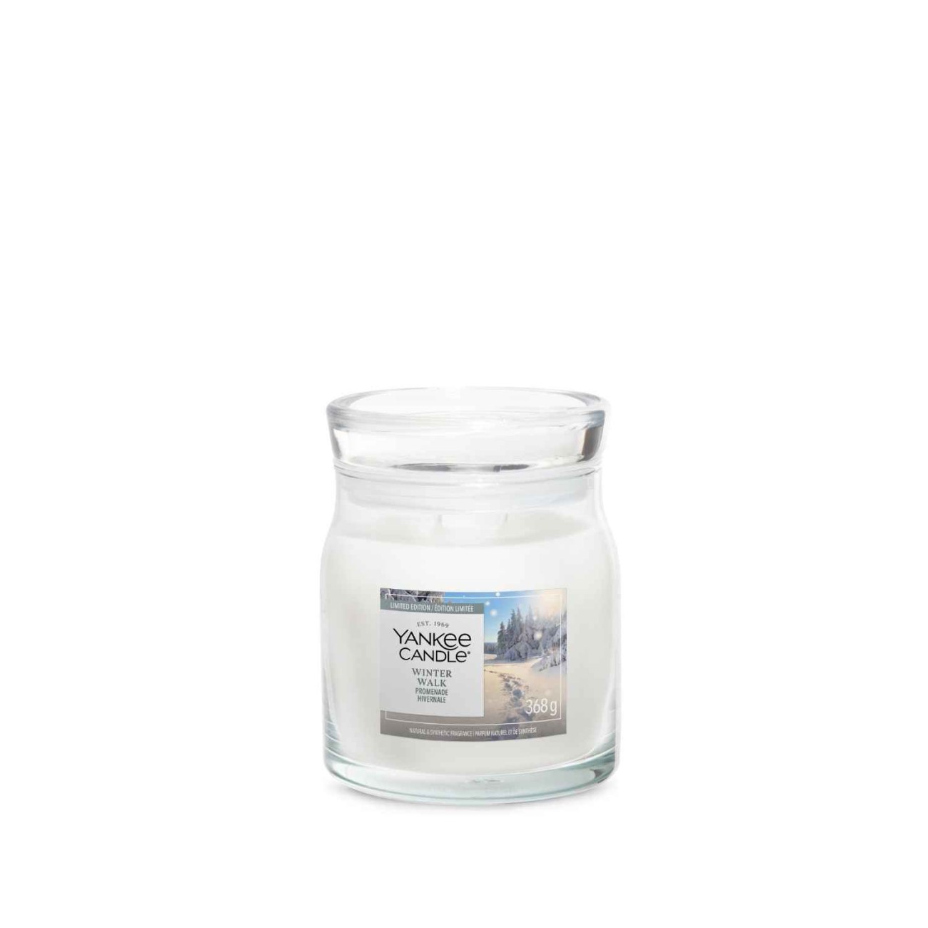 Yankee Candle Αρωματικό Κερί Signature σε Γυάλινο Δοχείο Medium σειρά Winter walk (368γρ.) Χριστουγεννιάτικα