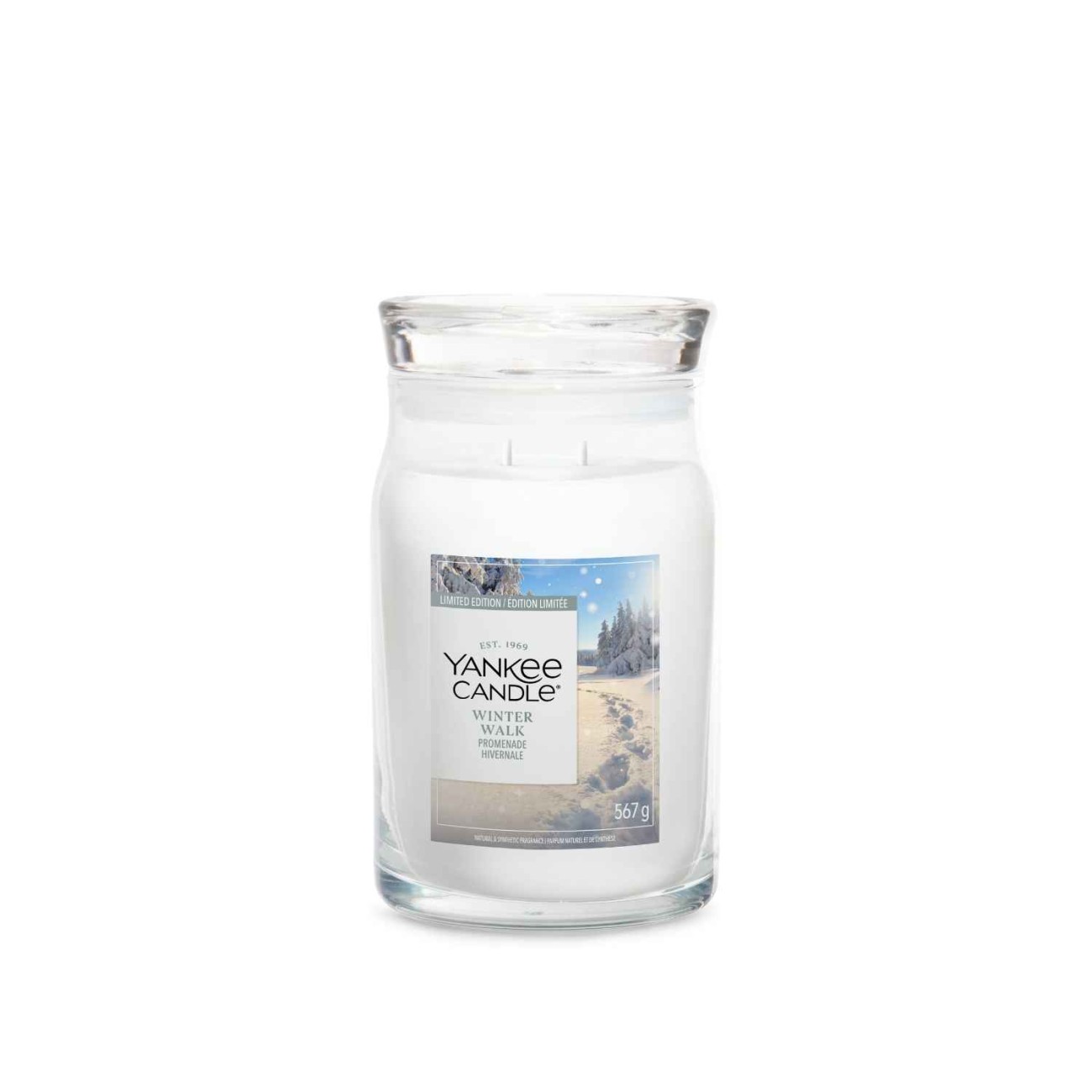 Yankee Candle Αρωματικό Κερί Signature σε Γυάλινο Δοχείο Large σειρά Winter walk (567γρ.) Χριστουγεννιάτικα
