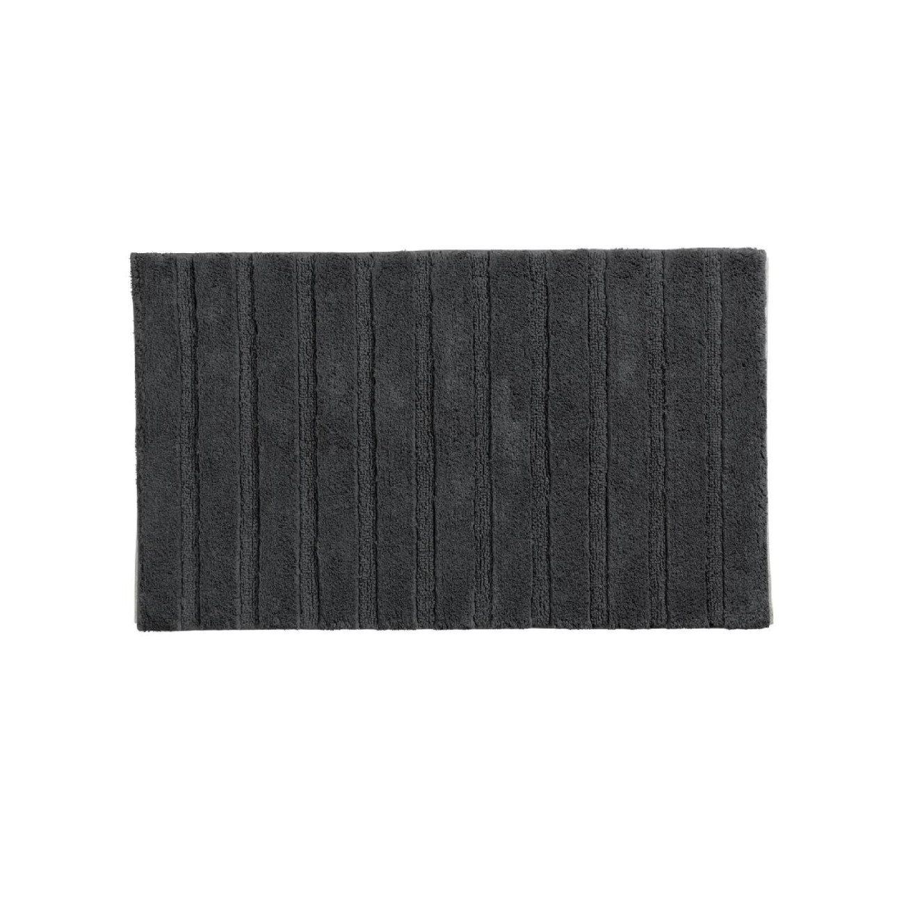 Kela Πατάκι μπάνιου αντιολισθητικό 80x50cm γκρι σκούρο σειρά Megan Αξεσουάρ Μπάνιου