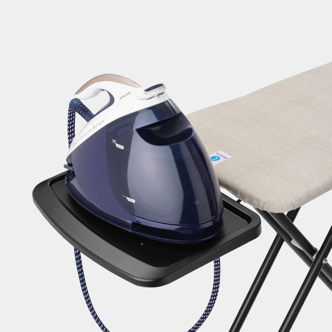 Brabantia Σιδερώστρα C 124Χ45 SSUH Denim Grey Σιδερώστρες