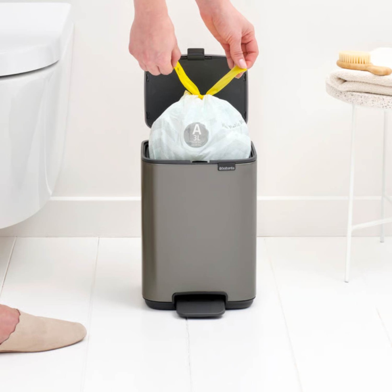 Brabantia Δοχειο Απορριμάτων 4Lt Platinum σειρά Bo Κάδοι Απορριμμάτων 