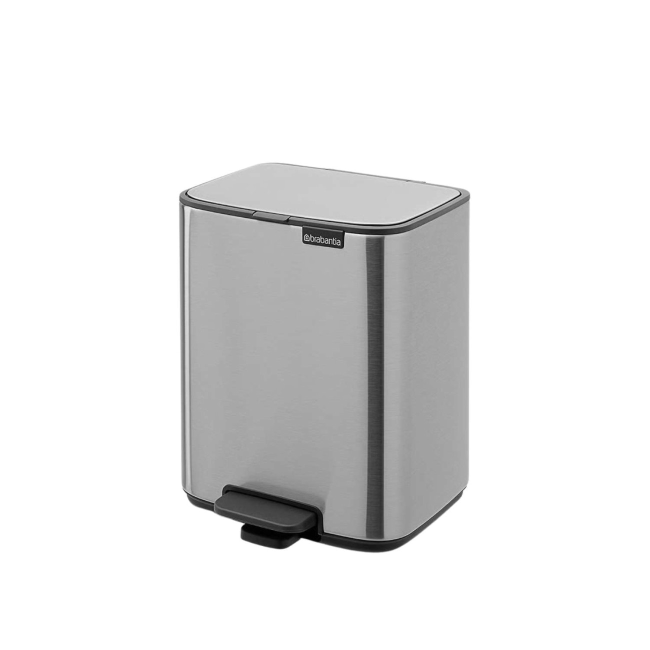 Brabantia Δοχείο Απορριμάτων 7lt Matt Steel Fingerprint Proof σειρά Bo Pedal Κάδοι Απορριμμάτων 
