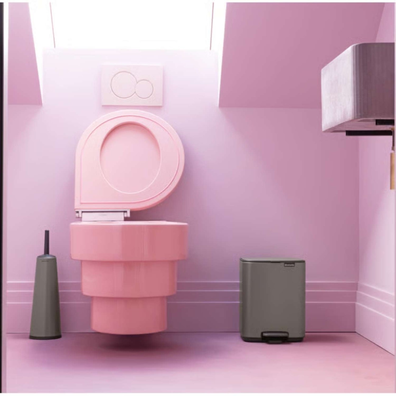 Brabantia Δοχείο Απορριμάτων 7lt Platinum σειρά Bo Pedal Κάδοι Απορριμμάτων 