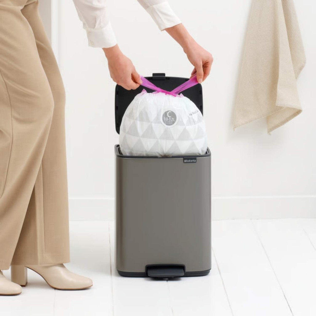 Brabantia Δοχειο Απορριμάτων 12Lt Platinum σειρά Bo Κάδοι Απορριμμάτων 