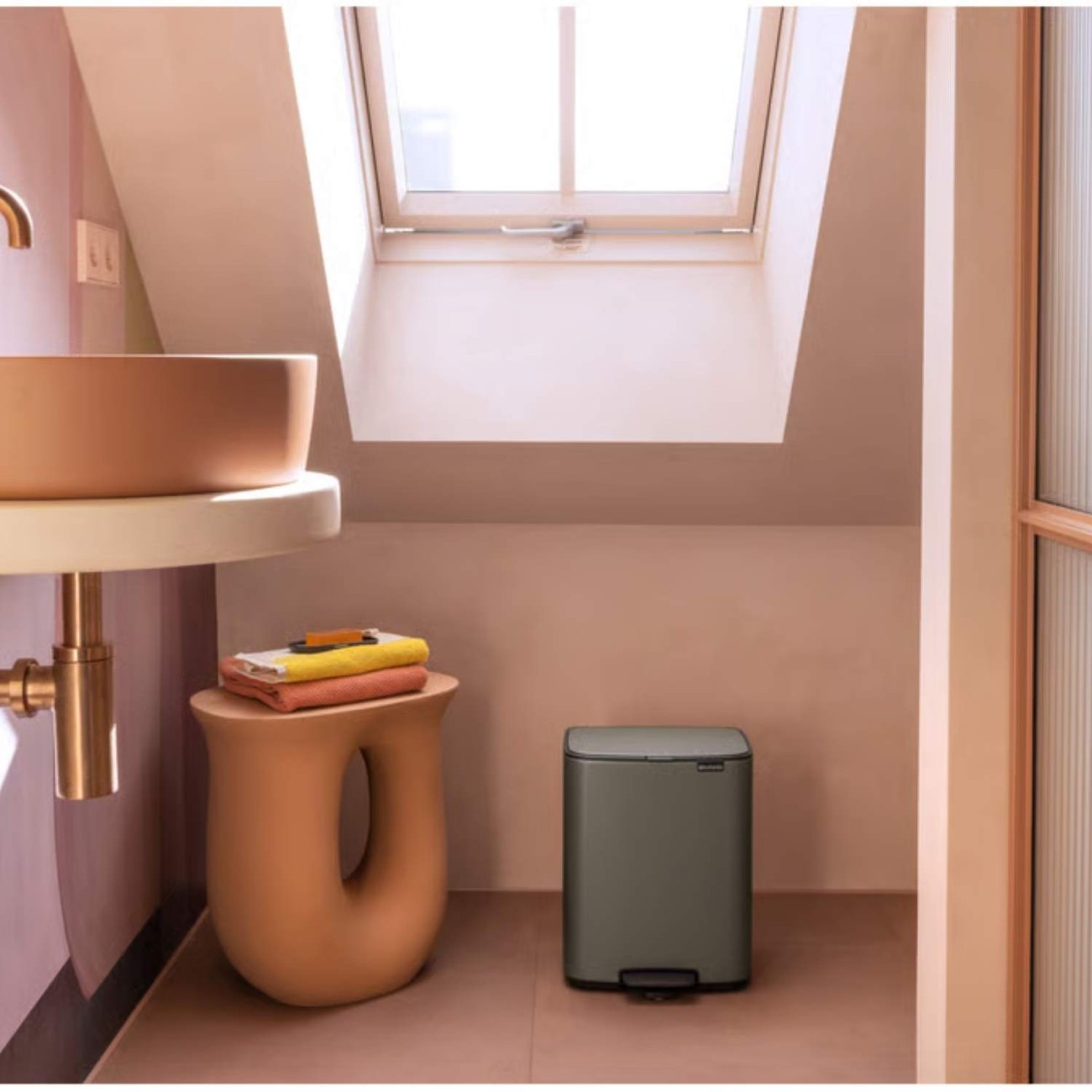 Brabantia Δοχειο Απορριμάτων 12Lt Platinum σειρά Bo Κάδοι Απορριμμάτων 