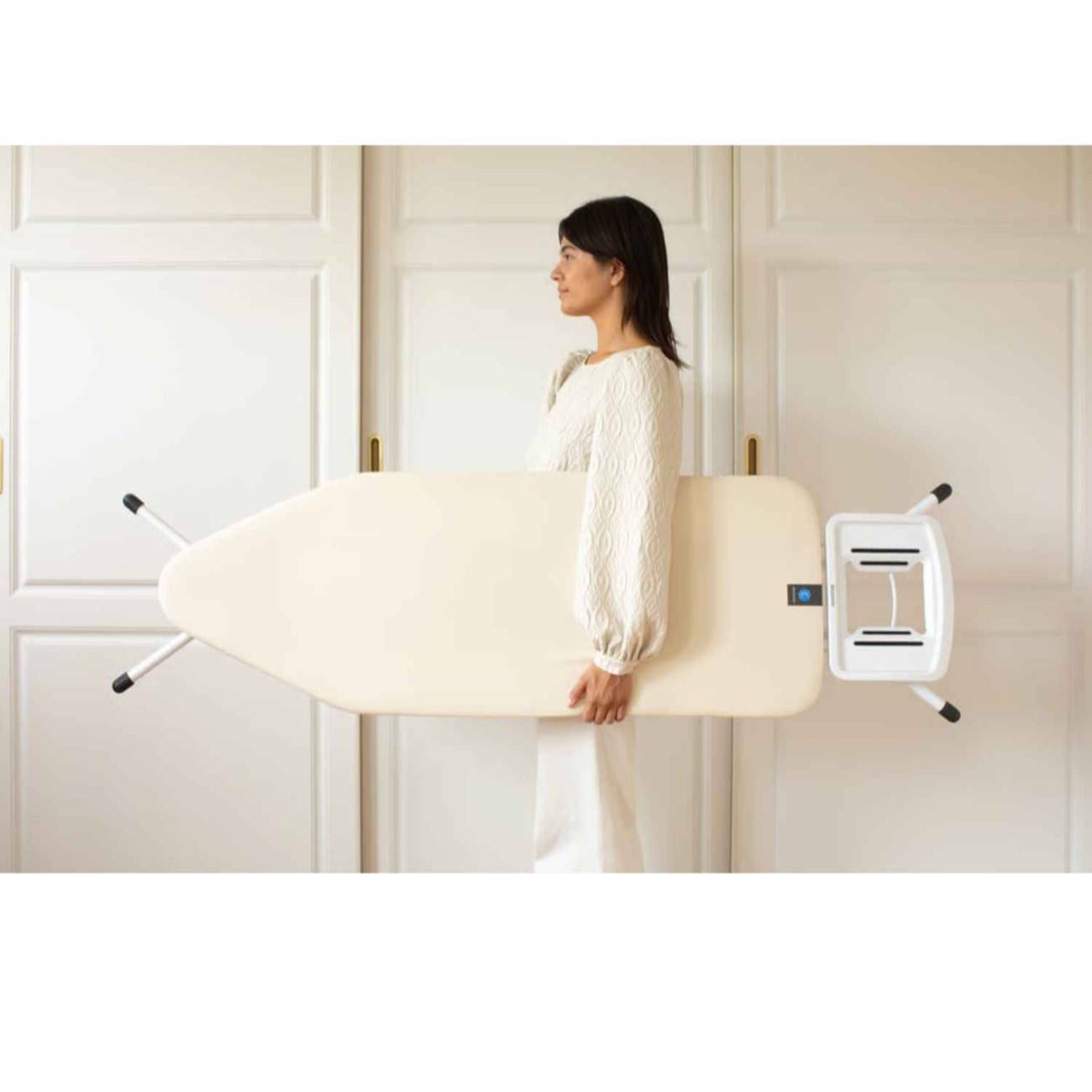 Brabantia Σιδερώστρα C 124Χ45 cm SSIR Ecru Σιδερώστρες
