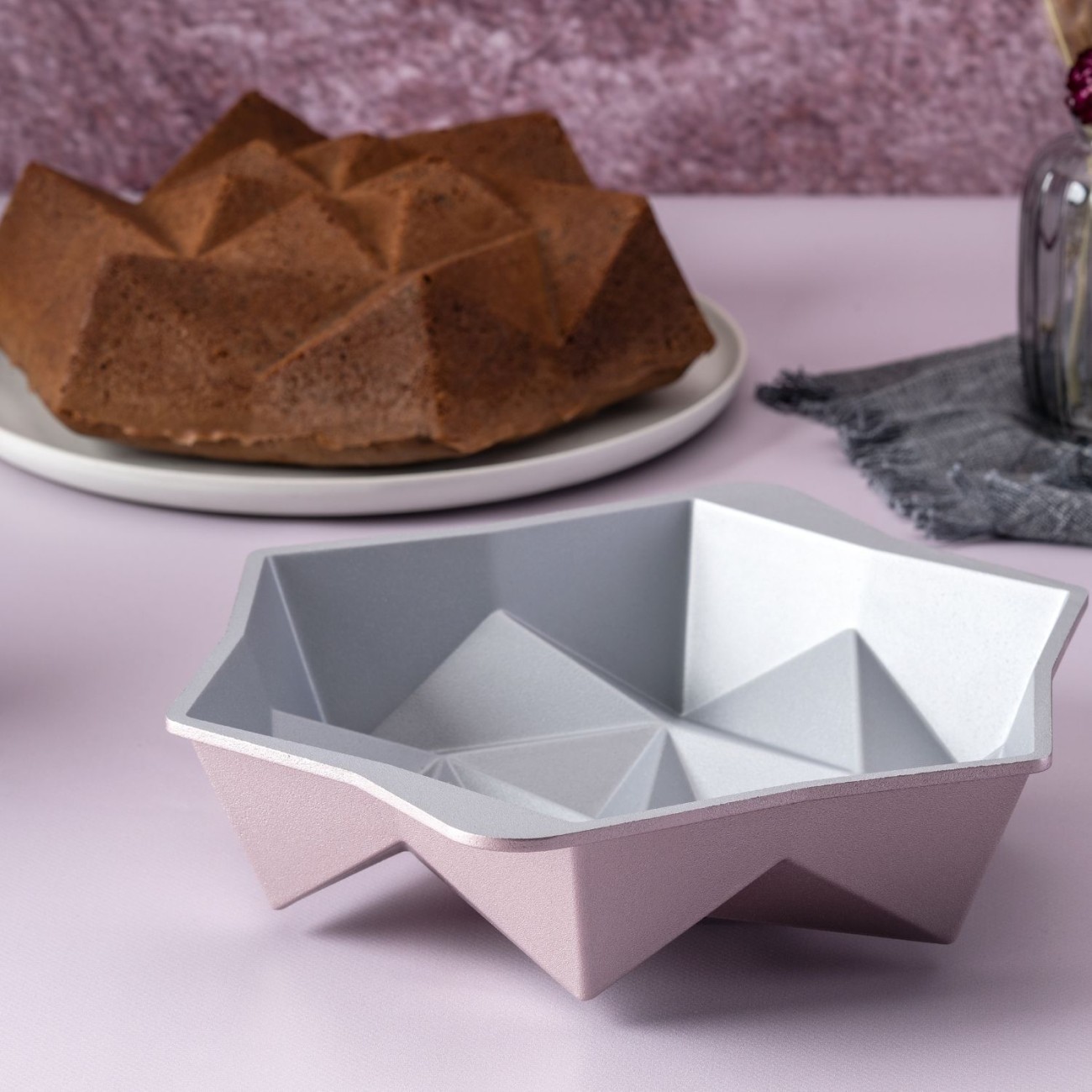 Dr Oetker Φόρμα κέικ Φ28 Χ 7 εκ./2 λτ Origami rose gold σειρά Creative Φόρμες Κέικ