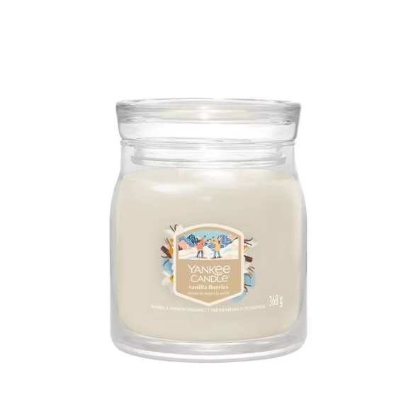 Yankee Candle Κερί σε Γυάλινο Δοχείο Medium σειρά Vanilla Flurries
