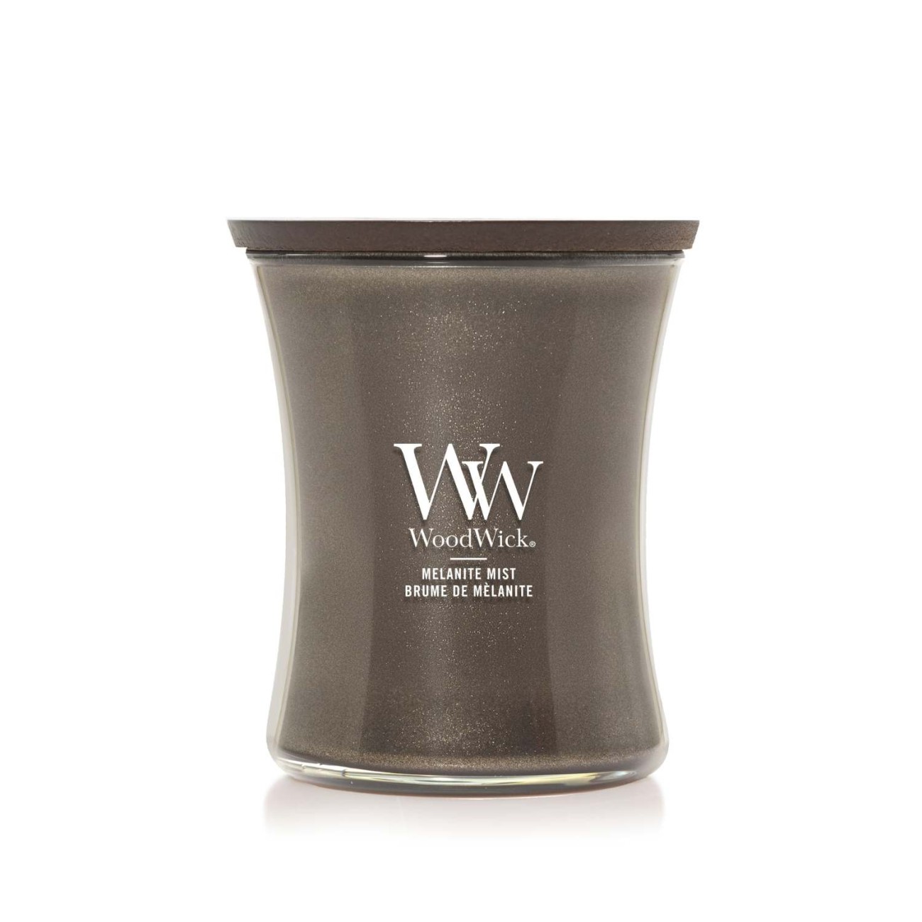 WoodWick Αρωματικό Κερί σε Γυάλινο Δοχείο σειρά Precious Metal Melanite Mist Αρωματικα Κεριά