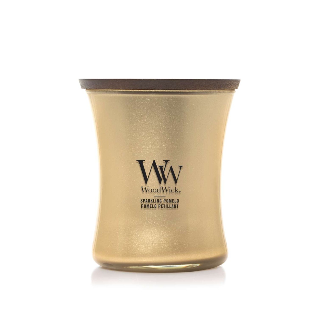 WoodWick Αρωματικό Κερί σε Γυάλινο Δοχείο σειρά Precious Metal Sparkling Pomelo Αρωματικα Κεριά
