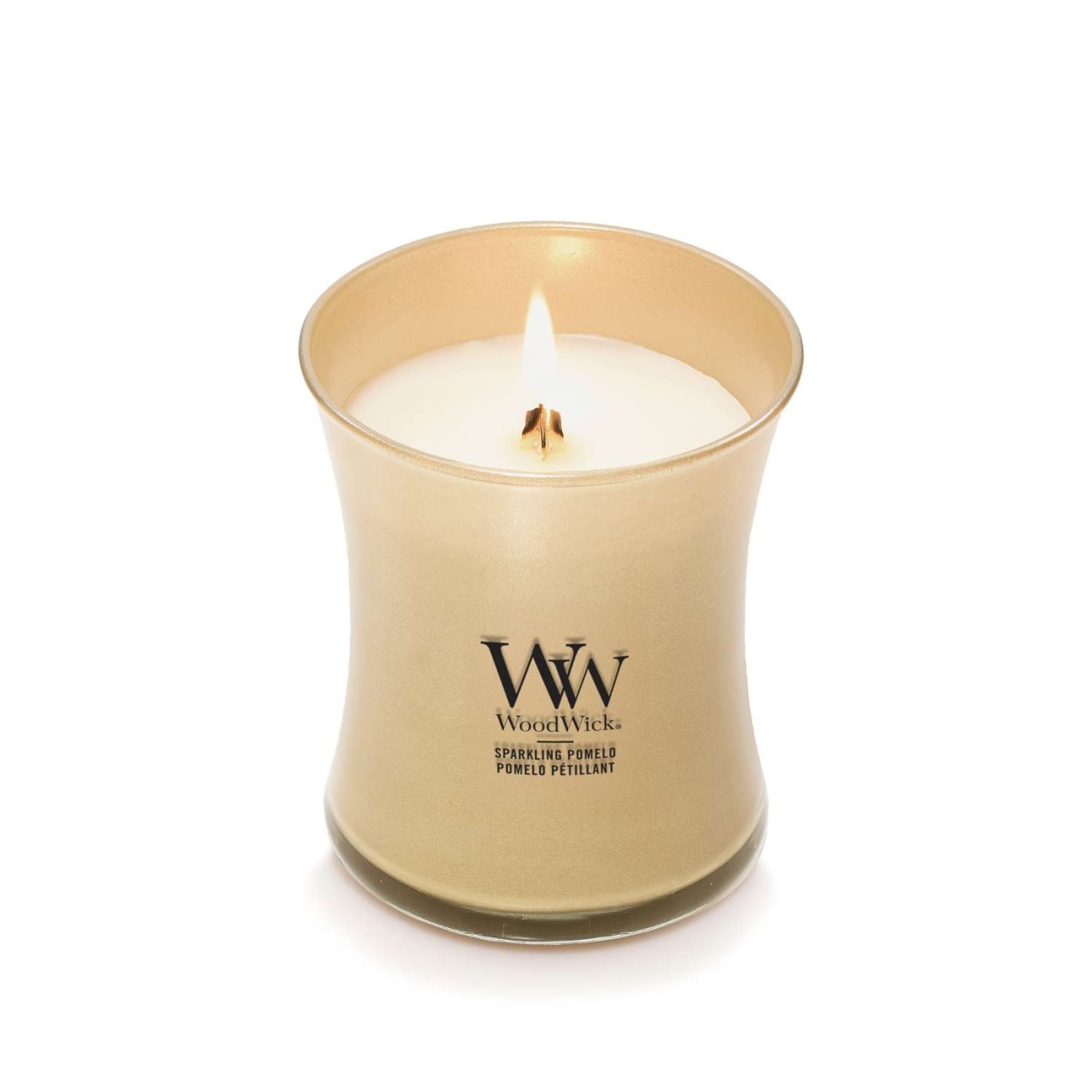 WoodWick Αρωματικό Κερί σε Γυάλινο Δοχείο σειρά Precious Metal Sparkling Pomelo Αρωματικα Κεριά