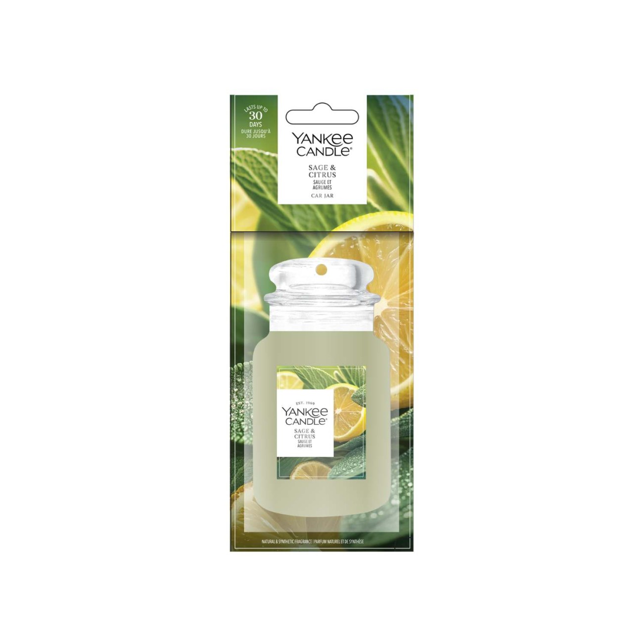 Yankee Candle Αρωματικό Καρτελάκι για το Αυτοκίνητο σειρά Sage & citrus Αρωματικά Αυτοκινήτου