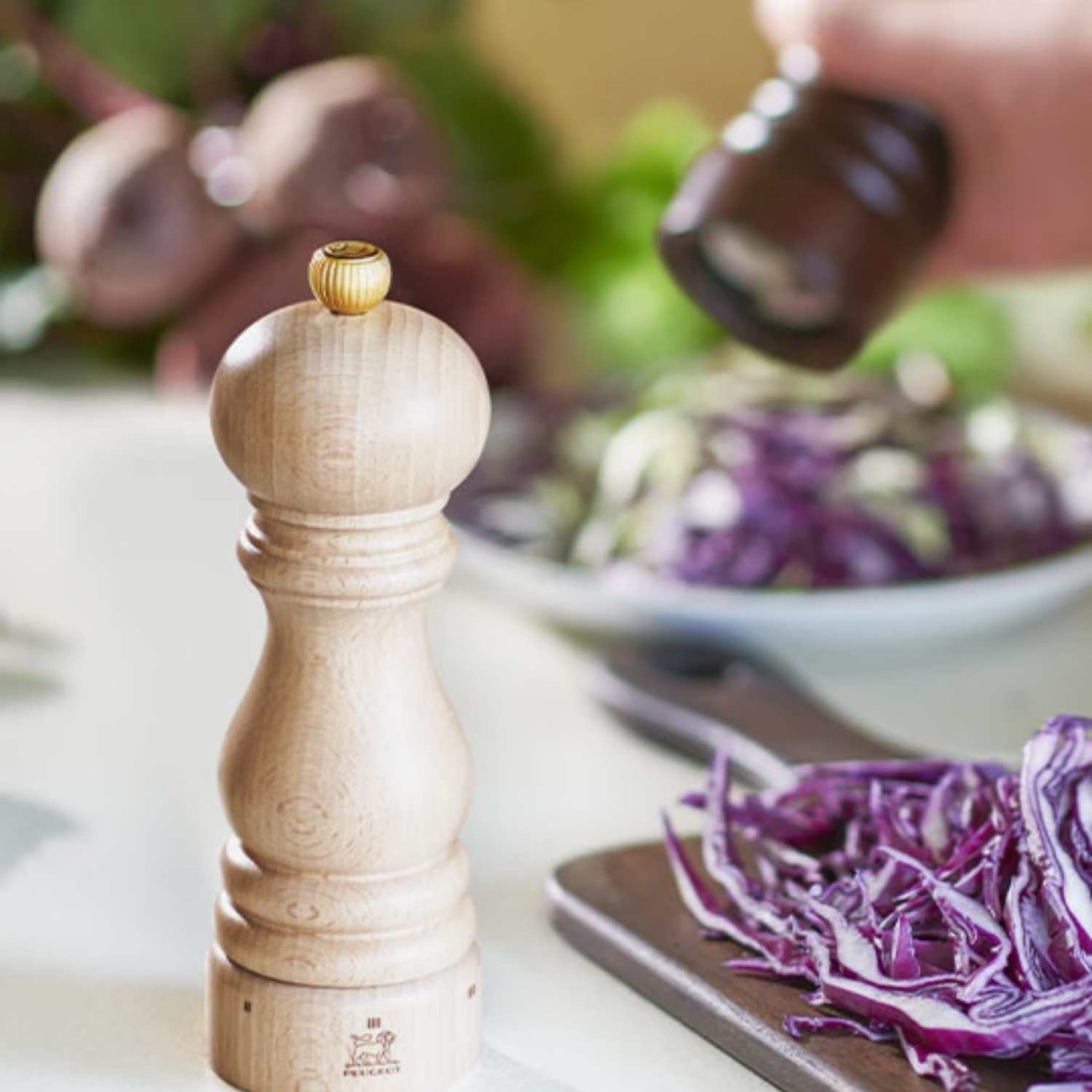 Peugeot Σετ 2 τεμ μύλος πιπεριού & αλατιού Z U'Select Natural & Chocolate σειρά Paris Μύλοι Αλατιού
