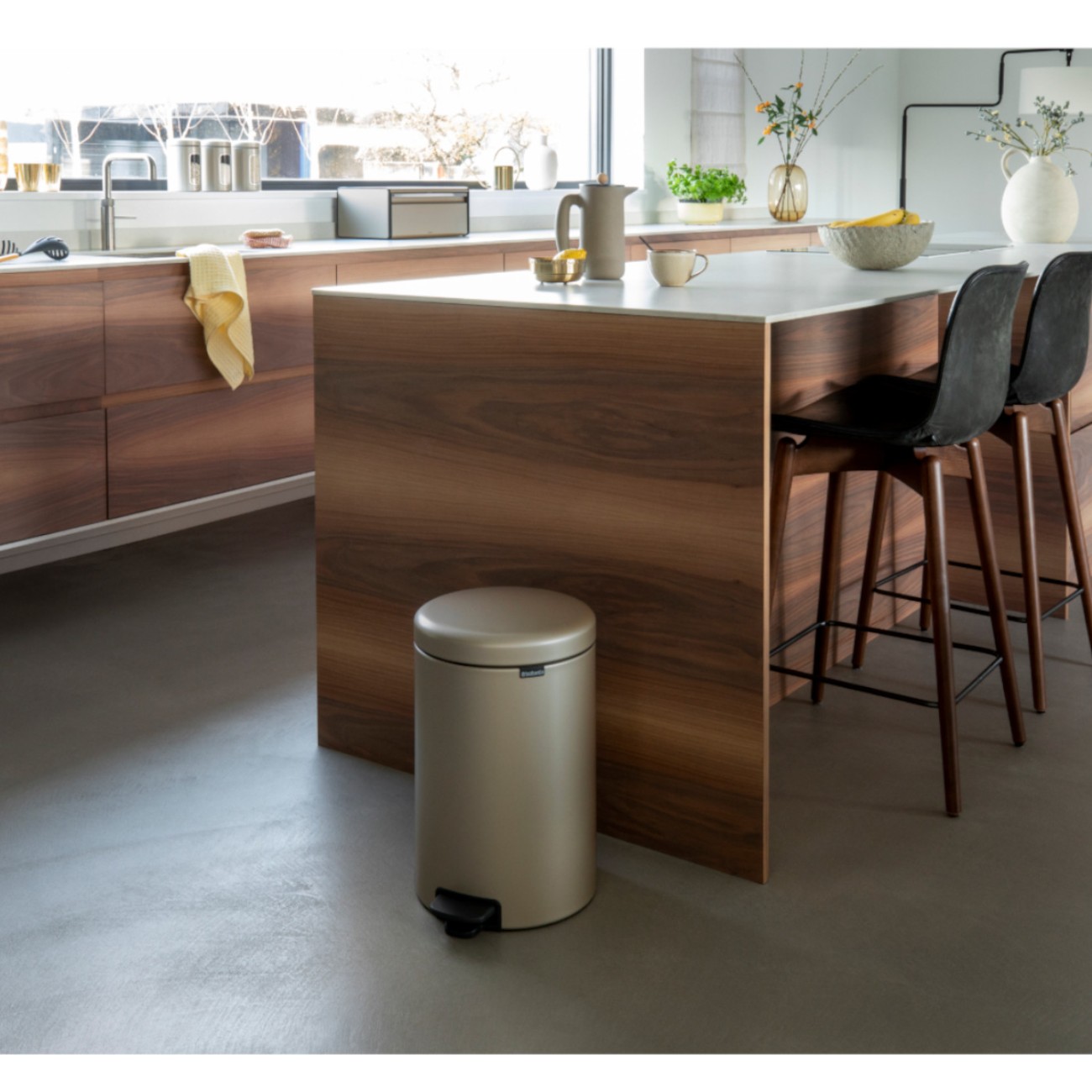 Brabantia Δοχείο απορριμάτων 20 λτ. Metallic Gold σειρά New Icon Κάδοι Κουζίνας