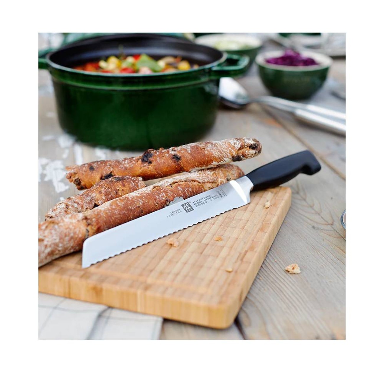 Zwilling Μαχαίρι Ψωμιού 20 εκ. σειρά ****Vier Sterne Μαχαίρια Κουζίνας & Βάσεις κοπής