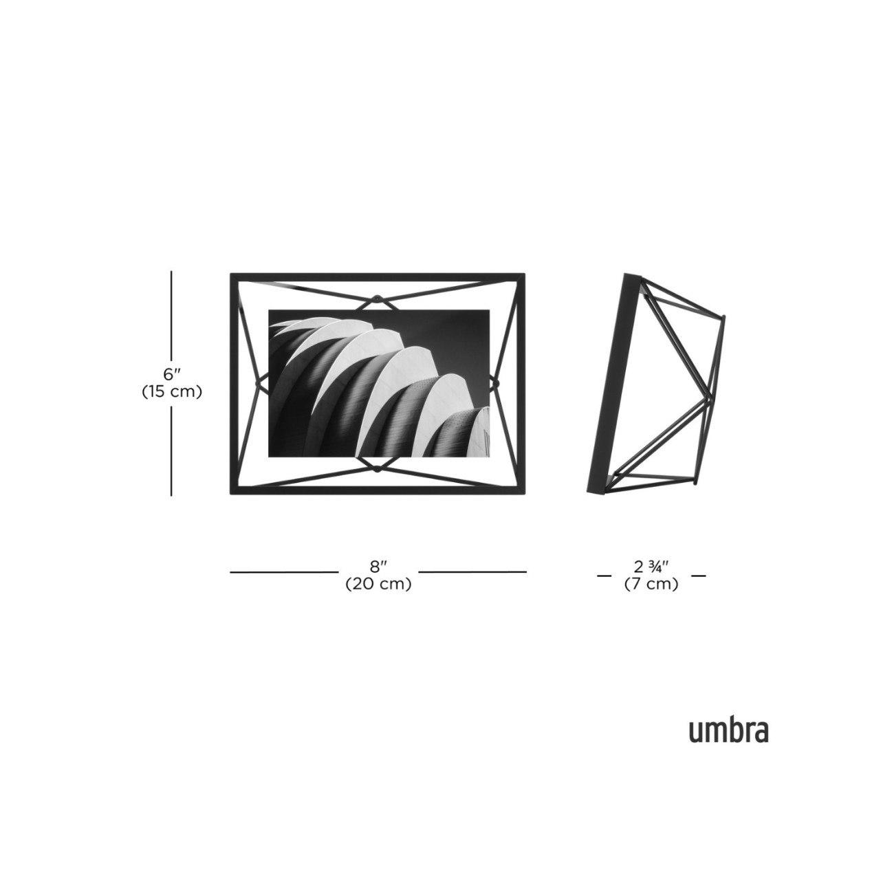 Umbra Φωτογραφοθήκη 10x15cm μαύρο σειρά Prisma Φωτογραφοθήκες (κορνίζες)