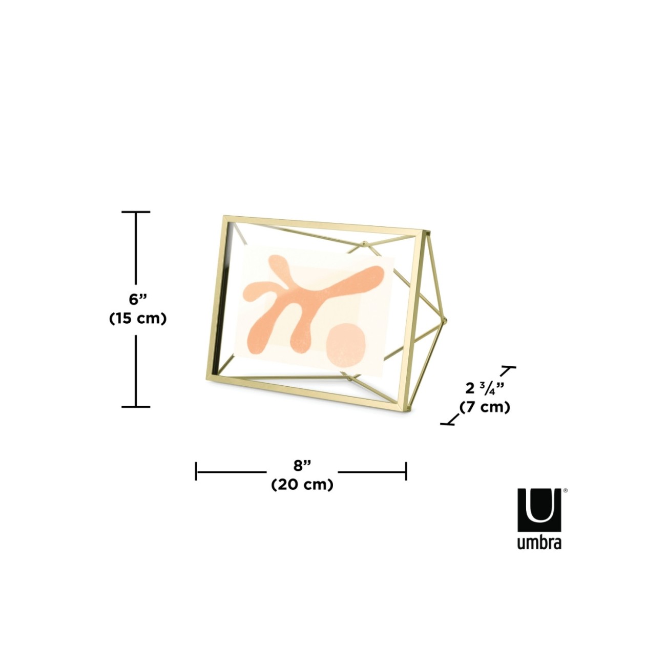 Umbra Φωτογραφοθήκη 10x15cm χρυσό σειρά Prisma Φωτογραφοθήκες (κορνίζες)