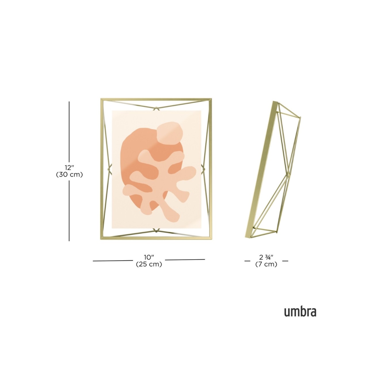Umbra Φωτογραφοθήκη 20x25cm χρυσό σειρά Prisma Φωτογραφοθήκες (κορνίζες)