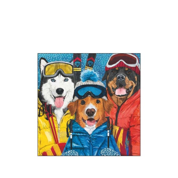 Paperproducts Design - PPD Χαρτοπετσέτα 25x25 εκ. σειρά Ski Dogs Paperproducts Design - PPD Χαρτοπετσέτα 25x25 εκ. σειρά Ski Dogs