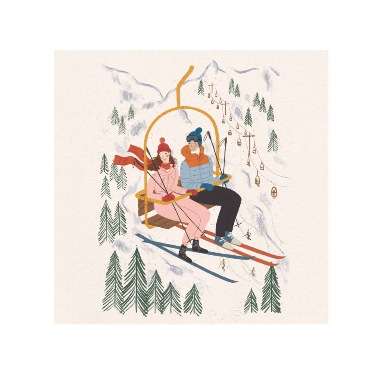 Paperproducts Design - PPD Χαρτοπετσέτα 33x33 εκ. σειρά Zermatt Χριστουγεννιάτικα